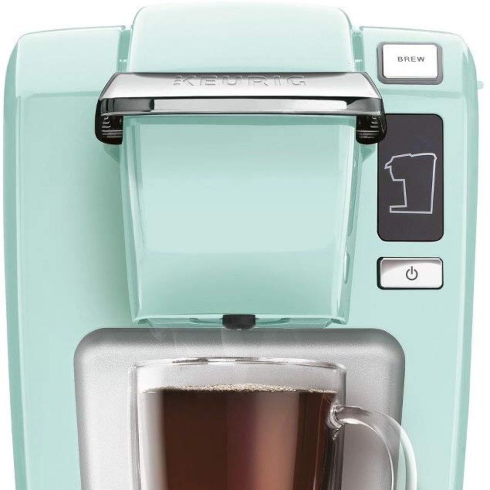Keurig K15 coffee maker in oasis mint green